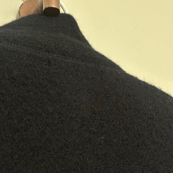 Patagonia Womens M Black 100% Wool Boucle Full Zip Jacket Knit Sweater Cozy Fall - Picture 8 of 9